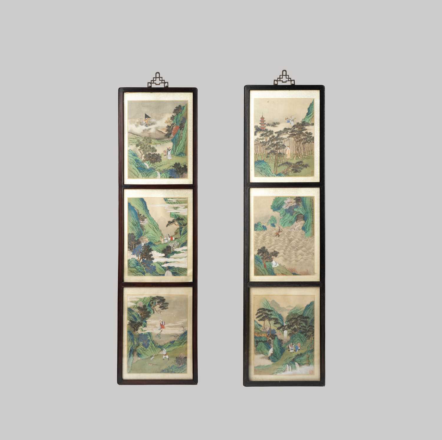 NO RESERVE AFTER DING YUNPENG (20TH CENTURY) JOURNEY TO THE WEST Six Chinese paintings, ink and