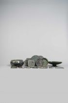 NO RESERVE TWENTY VARIOUS BRONZE MIRRORS HAN DYNASTY AND LATER Variously decorated with squirrels,