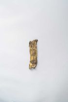 NO RESERVE A CHINESE GILT-BRONZE 'THREE FRIENDS OF WINTER' WRIST REST QING DYNASTY OR LATER Modelled