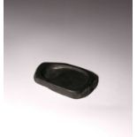 NO RESERVE A CHINESE LONGXI INKSTONE QING DYNASTY Formed as an irregular oval with a dished surface,