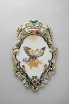 A RARE CHINESE FAMILLE ROSE 'PHOENIX' WALL SCONCE QIANLONG C.1740 After a design by Cornelis