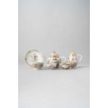NO RESERVE A SMALL COLLECTION OF CHINESE FAMILLE ROSE CERAMICS 18TH CENTURY Comprising: a teapot and