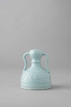 A SMALL CHINESE RU-TYPE ARCHAISTIC VASE PROBABLY REPUBLIC PERIOD Decorated with a frieze of kui-