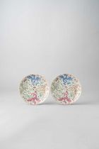 NO RESERVE A PAIR OF CHINESE FAMILLE ROSE 'PHOENIX' DISHES SIX-CHARACTER XUANTONG MARKS AND PROBABLY