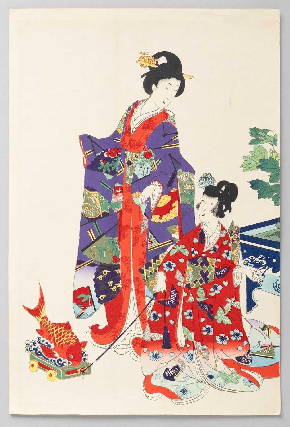 YOSHU / TOYOHARA CHIKANOBU (1838-1912) BIJIN-GA (PORTRAITS OF BEAUTIES) MEIJI ERA, 19TH CENTURY - Bild 8 aus 10