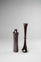 NO RESERVE TSUDA EIJU (1915-2001) SHOWA ERA, 20TH CENTURY A tall Japanese bronze vase, the