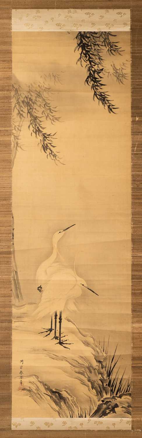 YOSHIDA DOKYO SHUN'AN (D.1849) AND OTHERS EDO AND LATER, 19TH AND 20TH CENTURY Three Japanese - Bild 2 aus 3