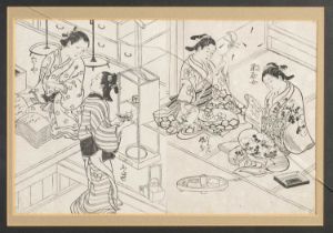 NO RESERVE NISHIKAWA SUKENOBU (1671-1750) BIJIN-GA (BEAUTIES) EDO PERIOD, 18TH CENTURY Two