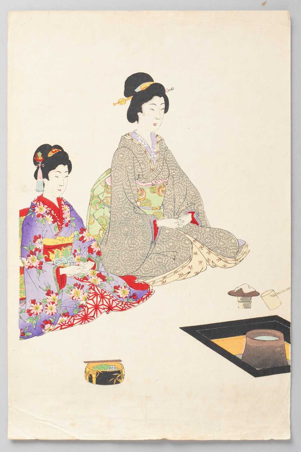 YOSHU / TOYOHARA CHIKANOBU (1838-1912) BIJIN-GA (PORTRAITS OF BEAUTIES) MEIJI ERA, 19TH CENTURY - Image 3 of 10