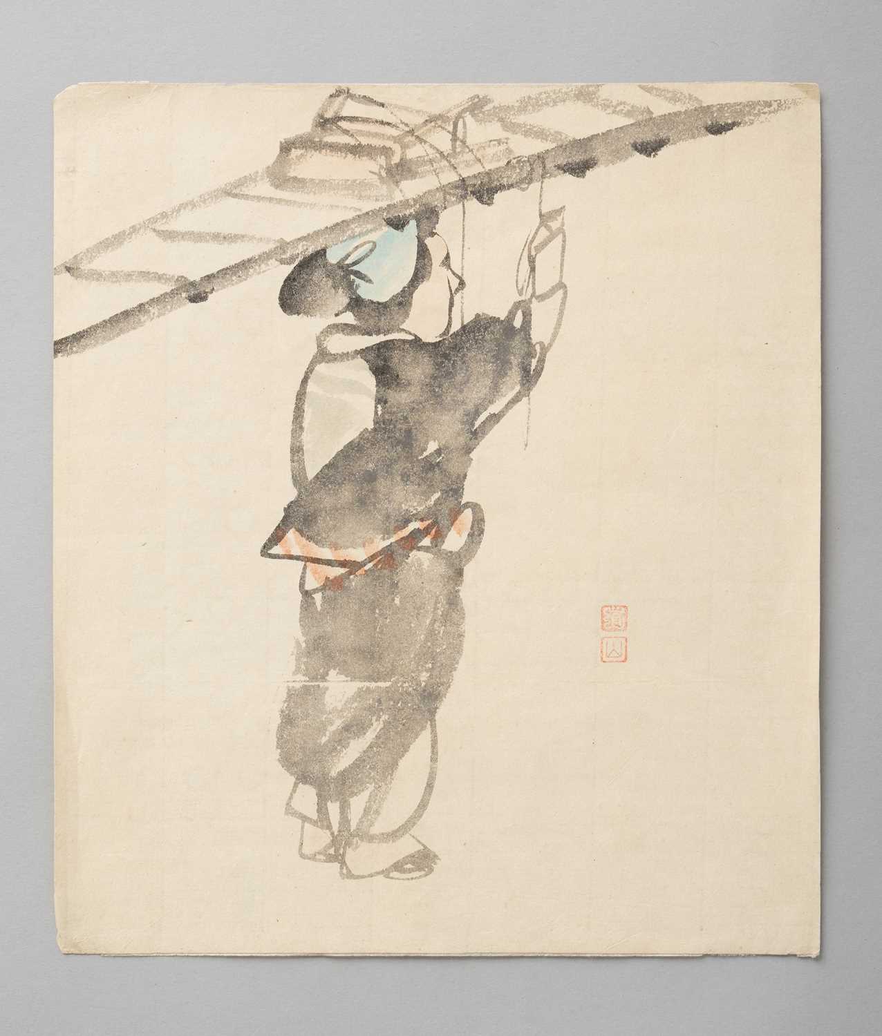 NO RESERVE KATSUSHIKA HOKUSAI (1760-1849) KONO BAIREI (1844-95) EDO/MEIJI, 19TH CENTURY Five - Bild 8 aus 14