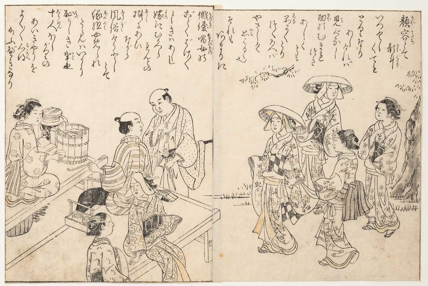NO RESERVE KITAO SHIGEMASA (1738-1820) NISHIKAWA SUKENOBU (1671-1751) AND OTHERS EDO PERIOD, 18TH/ - Bild 5 aus 6