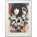 MEGUMI OISHI (1978-) KISS VS MC2 2015 A Japanese woodblock print on washi paper, limited edition