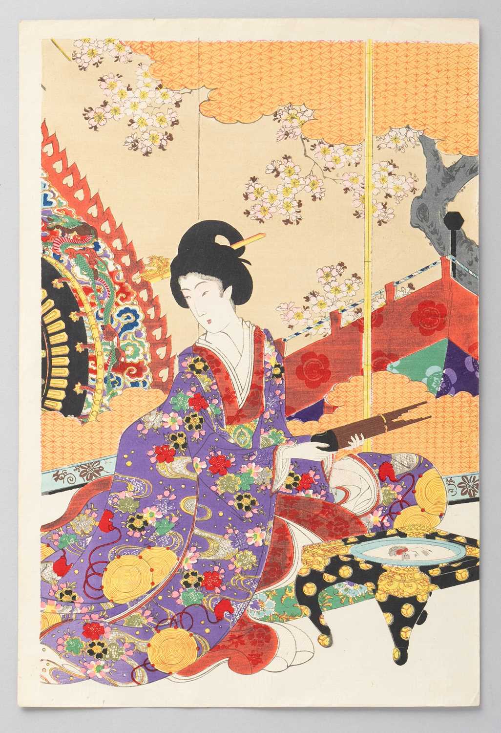 YOSHU / TOYOHARA CHIKANOBU (1838-1912) BIJIN-GA (PORTRAITS OF BEAUTIES) MEIJI ERA, 19TH CENTURY - Image 5 of 6