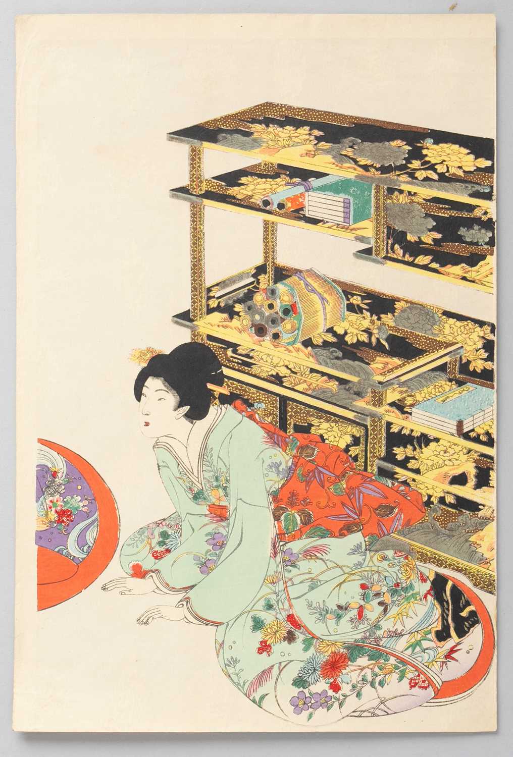 YOSHU / TOYOHARA CHIKANOBU (1838-1912) BIJIN-GA (PORTRAITS OF BEAUTIES) MEIJI ERA, 19TH CENTURY - Bild 10 aus 10