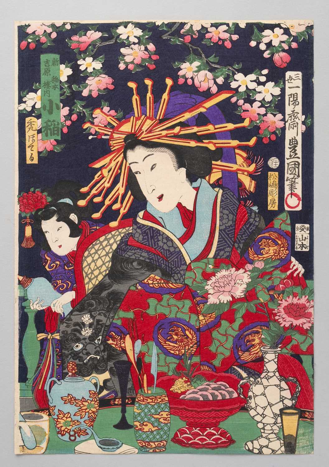 ATTRIBUTED TO UTAGAWA KUNISADA I / TOYOKUNI III (1786-1865) UTAGAWA HIROSHIGE III (1842–94) - Image 3 of 5