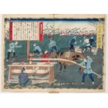 NO RESERVE UTAGAWA HIROSHIGE III (1842-94) KAWANABE KYOSAI (1831-89) MEIJI ERA, 19TH CENTURY Three