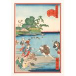 UTAGAWA HIROKAGE (ACT. 1855-65) SUSAKI NO SHIOHI (LOW TIDE AT SUSAKI) EDO PERIOD, 19TH CENTURY A