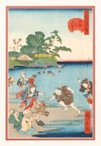 UTAGAWA HIROKAGE (ACT. 1855-65) SUSAKI NO SHIOHI (LOW TIDE AT SUSAKI) EDO PERIOD, 19TH CENTURY A