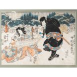 NO RESERVE UTAGAWA KUNISADA I / TOYOKUNI III (1786-1865) YAKUSHA-E (PORTRAITS OF ACTORS) EDO PERIOD,