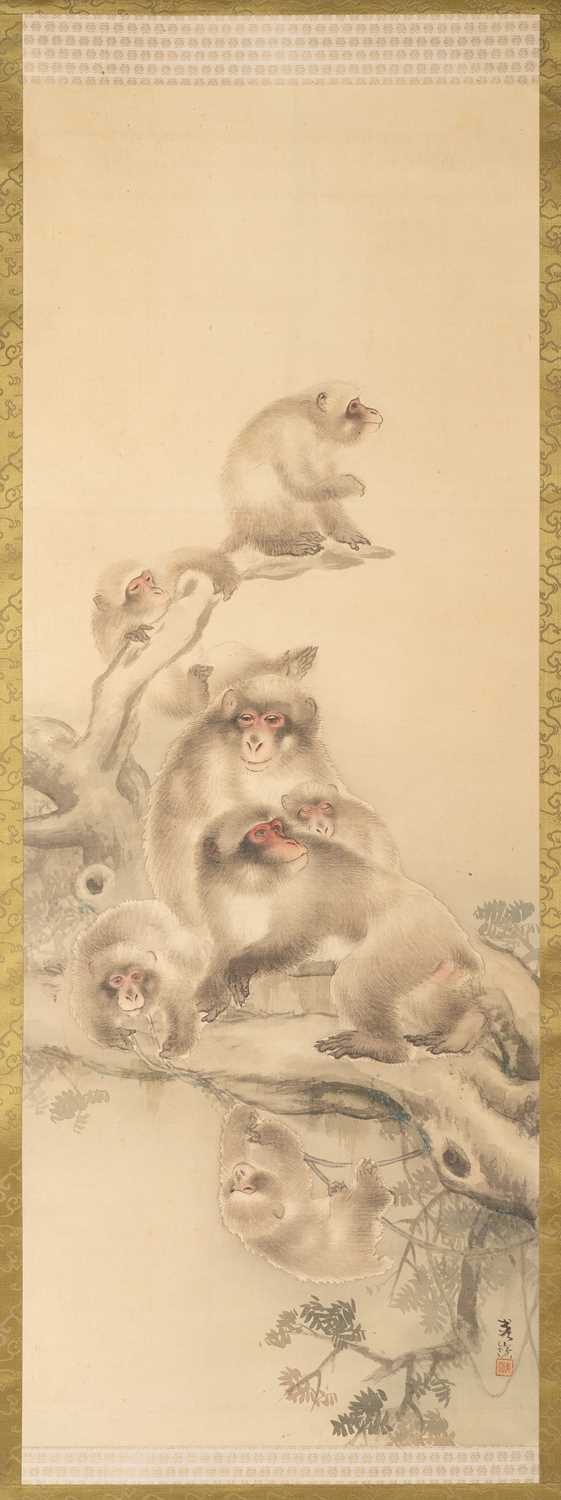 NO RESERVE FOUR JAPANESE KAKEJIKU (HANGING SCROLL PAINTINGS) MEIJI AND LATER, 19TH AND 20TH - Bild 2 aus 4