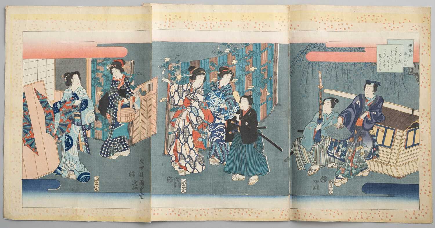 NO RESERVE UTAGAWA KUNISADA II (1823-80) EDO PERIOD, 19TH CENTURY Two Japanese woodblock print