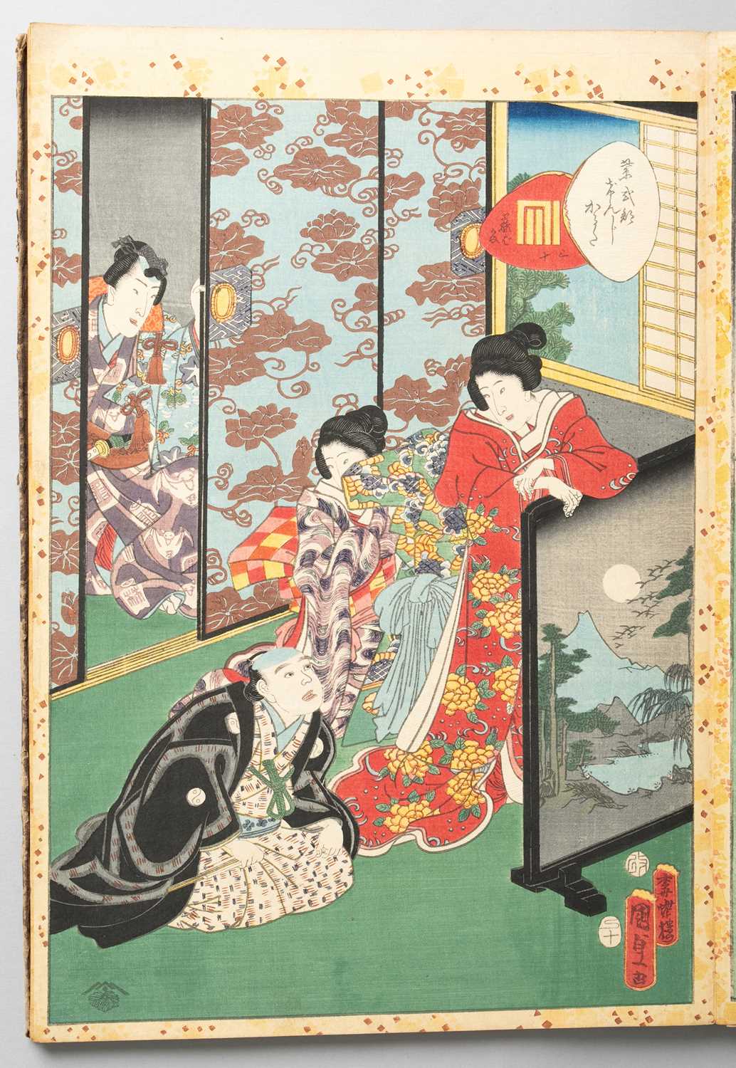 KUNISADA II UTAGAWA (1823-80) MURASAKI SHIKIBU GENJI KARUTA (MURASAKI SHIKIBU'S GENJI CARDS) EDO - Image 26 of 57