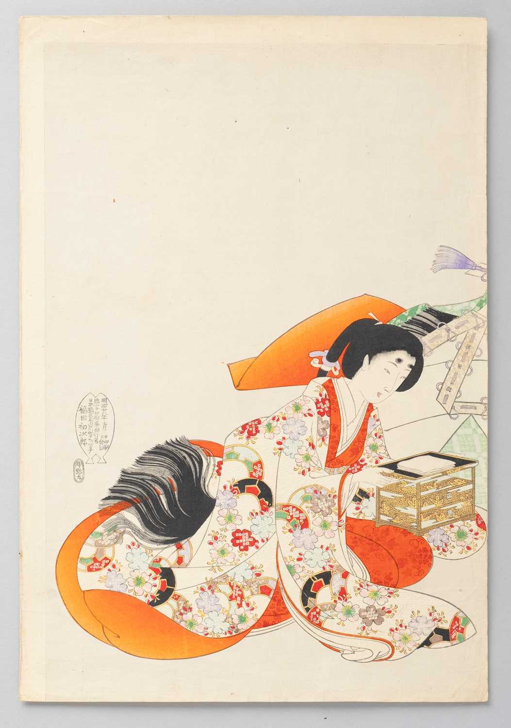 YOSHU / TOYOHARA CHIKANOBU (1838-1912) BIJIN-GA (PORTRAITS OF BEAUTIES) MEIJI ERA, 19TH CENTURY - Image 6 of 6