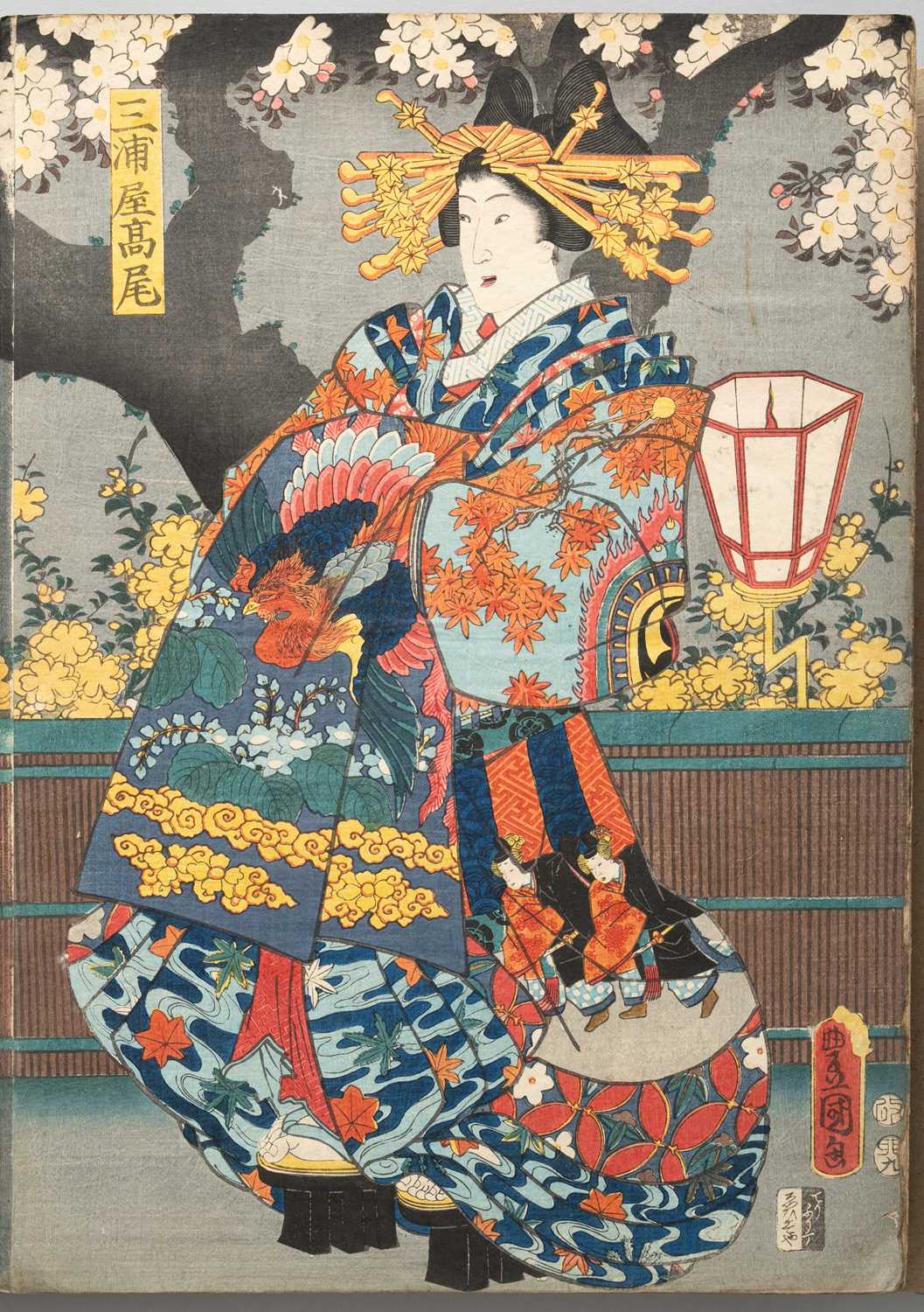 UTAGAWA KUNISADA I / TOYOKUNI III (1786-1865) UTAGAWA KUNIYOSHI (1797-1861) YAKUSHA-E (PORTRAITS - Bild 5 aus 5