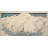 UTAGAWA HIROSHIGE (1797-1858) KISOJI NO YAMAKAWA (MOUNTAIN RIVER ON THE KISO ROAD) EDO PERIOD, 19TH