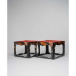 NO RESERVE A PAIR OF JAPANESE KAGETSUDAI (LACQUER STANDS) MEIJI OR LATER, 19TH/20TH CENTURY Both