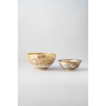 TWO JAPANESE SATSUMA BOWLS MEIJI ERA, 19TH/20TH CENTURY Both decorated to the well with beauties