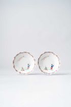NO RESERVE TWO RARE JAPANESE KAKIEMON DISHES EDO PERIOD, LATE 17TH CENTURY Both with irregularly-