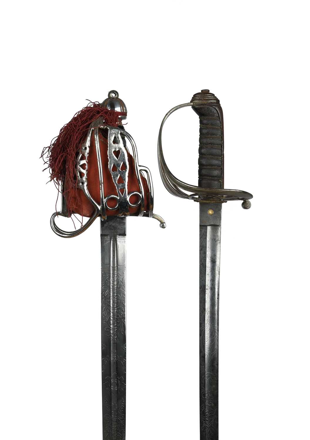 A Victorian rifle regiment officer's sword, 1827 pattern 'gothic' hilt with stringed bugle, 1845