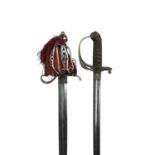 A Victorian rifle regiment officer's sword, 1827 pattern 'gothic' hilt with stringed bugle, 1845