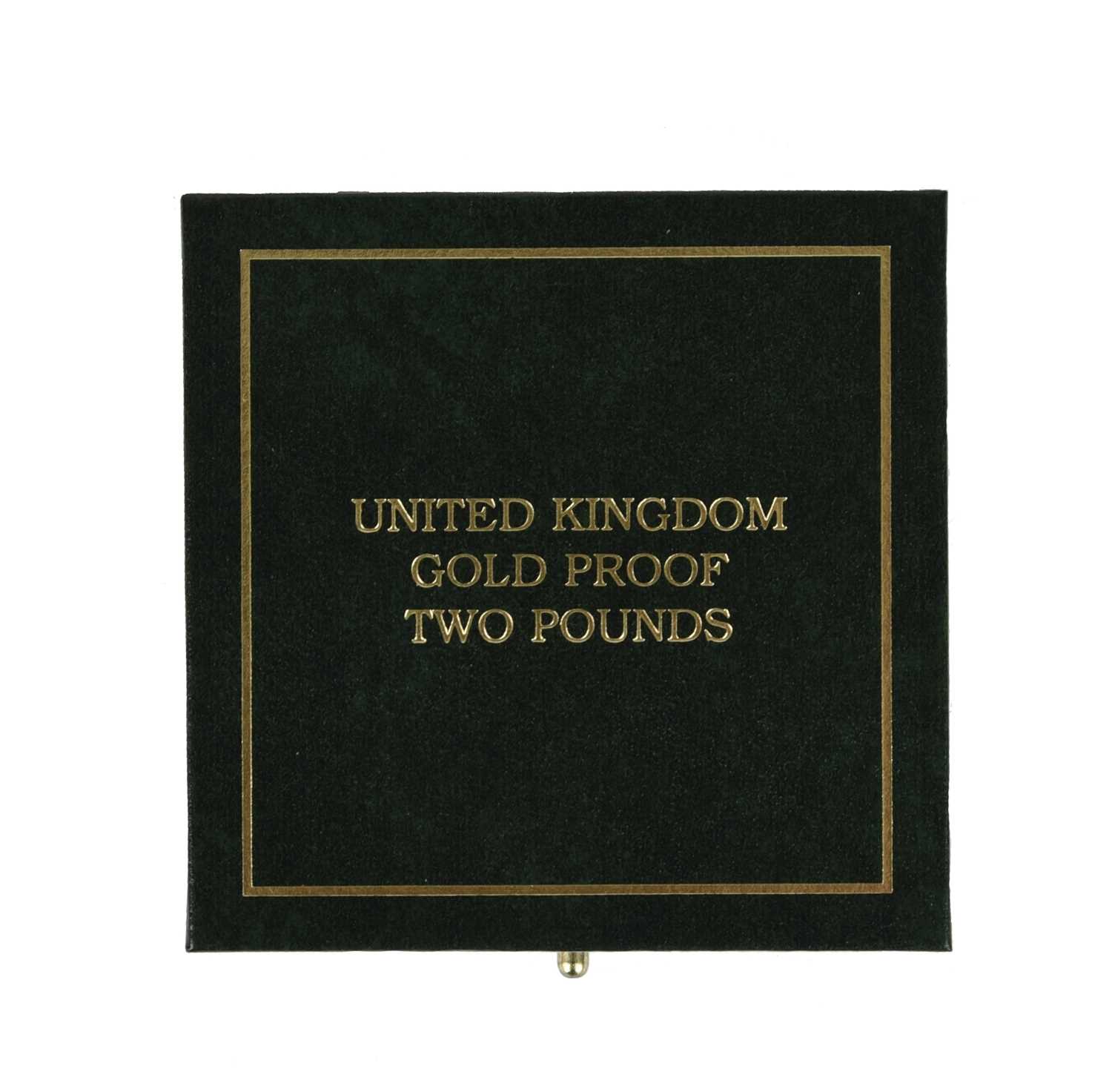 Elizabeth II, gold proof two pounds, 1997 (S 4318), cased with certificate. - Image 2 of 2