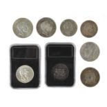 European States: a small quantity of silver coins, comprising: Imperial Germany - Prussia: William