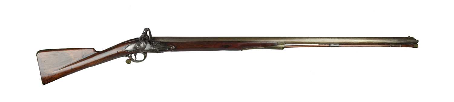 A composite English flintlock game gun part-adapted from a service musket, .770 calibre barrel 36 - Image 2 of 3