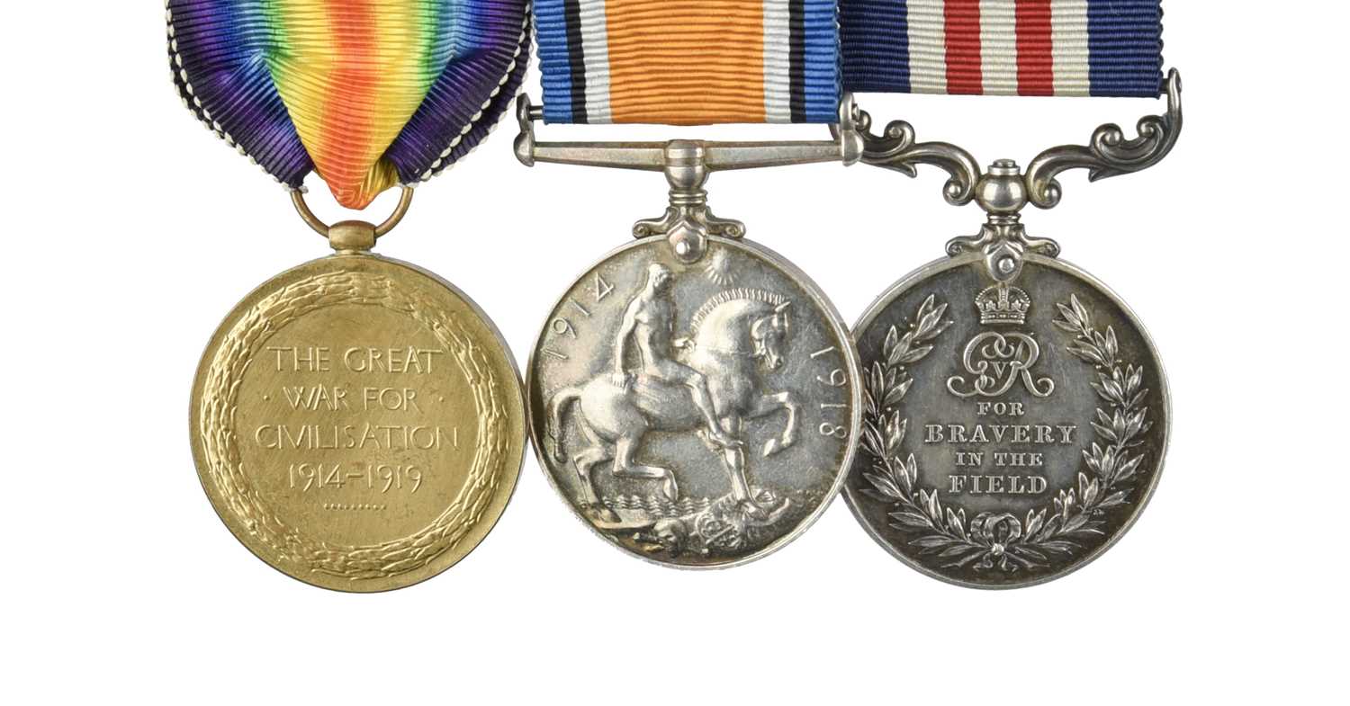 A Great War M.M. group of three to Sergeant Thomas Whitty, London Regiment: Military Medal, George V - Bild 2 aus 2