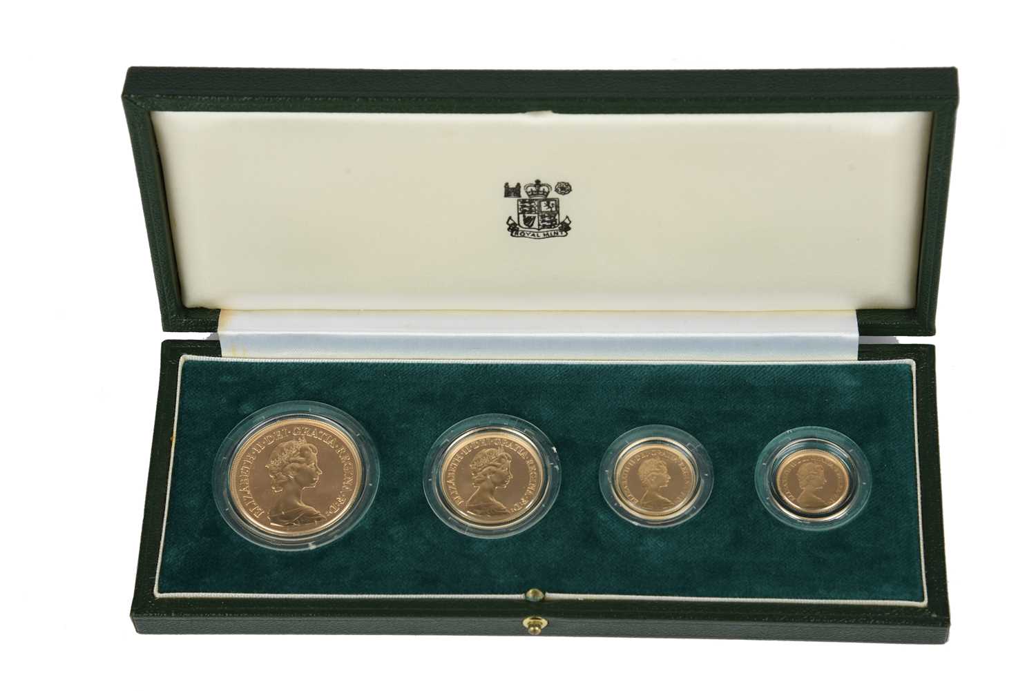 Elizabeth II, gold proof set, 1980, four coins, five pounds to half sovereign (S PGS01), in fitted - Image 3 of 3