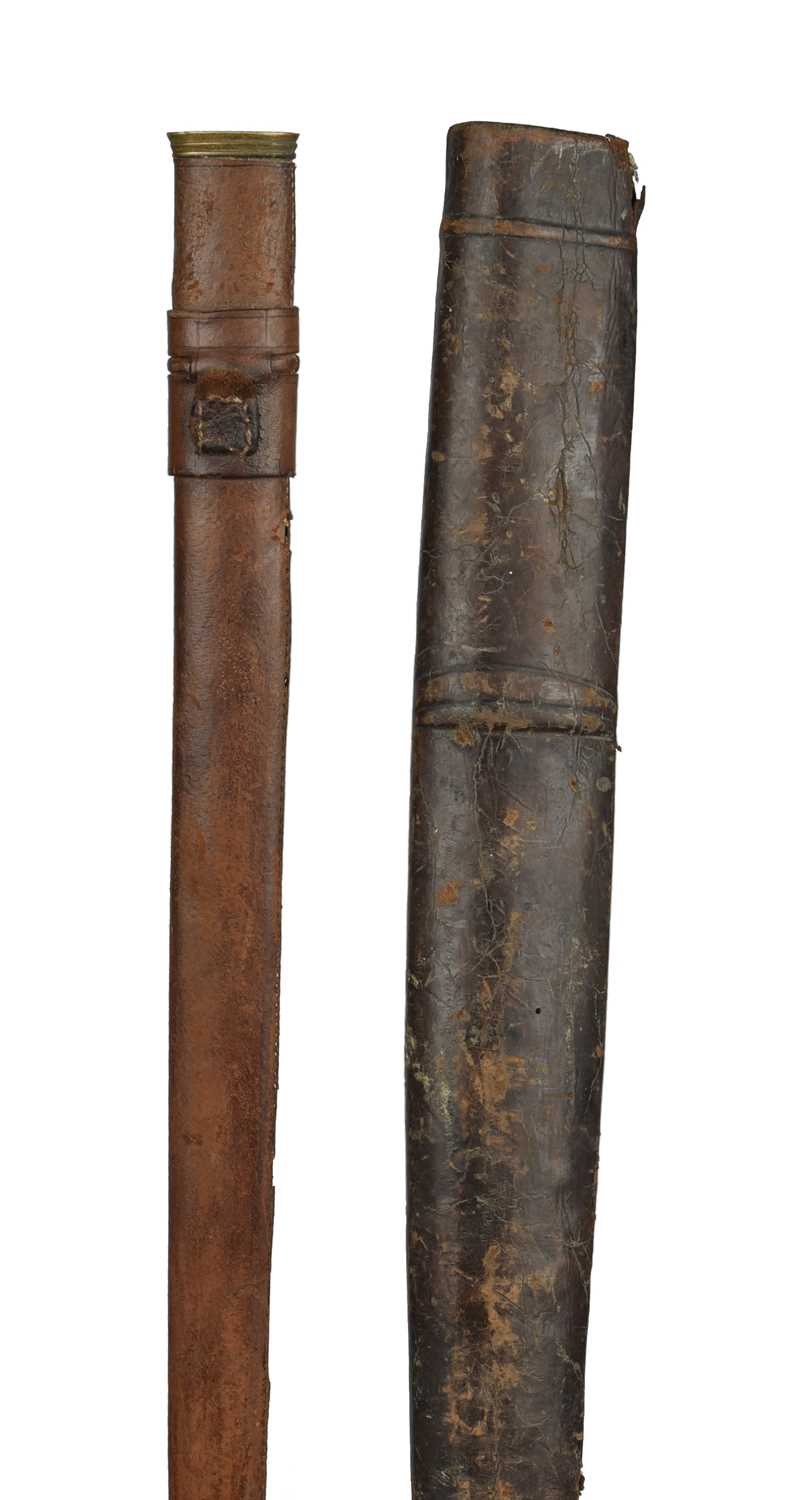 A British 1897 pattern infantry officer's sword, George V, of regulation form with leather covered - Image 3 of 3