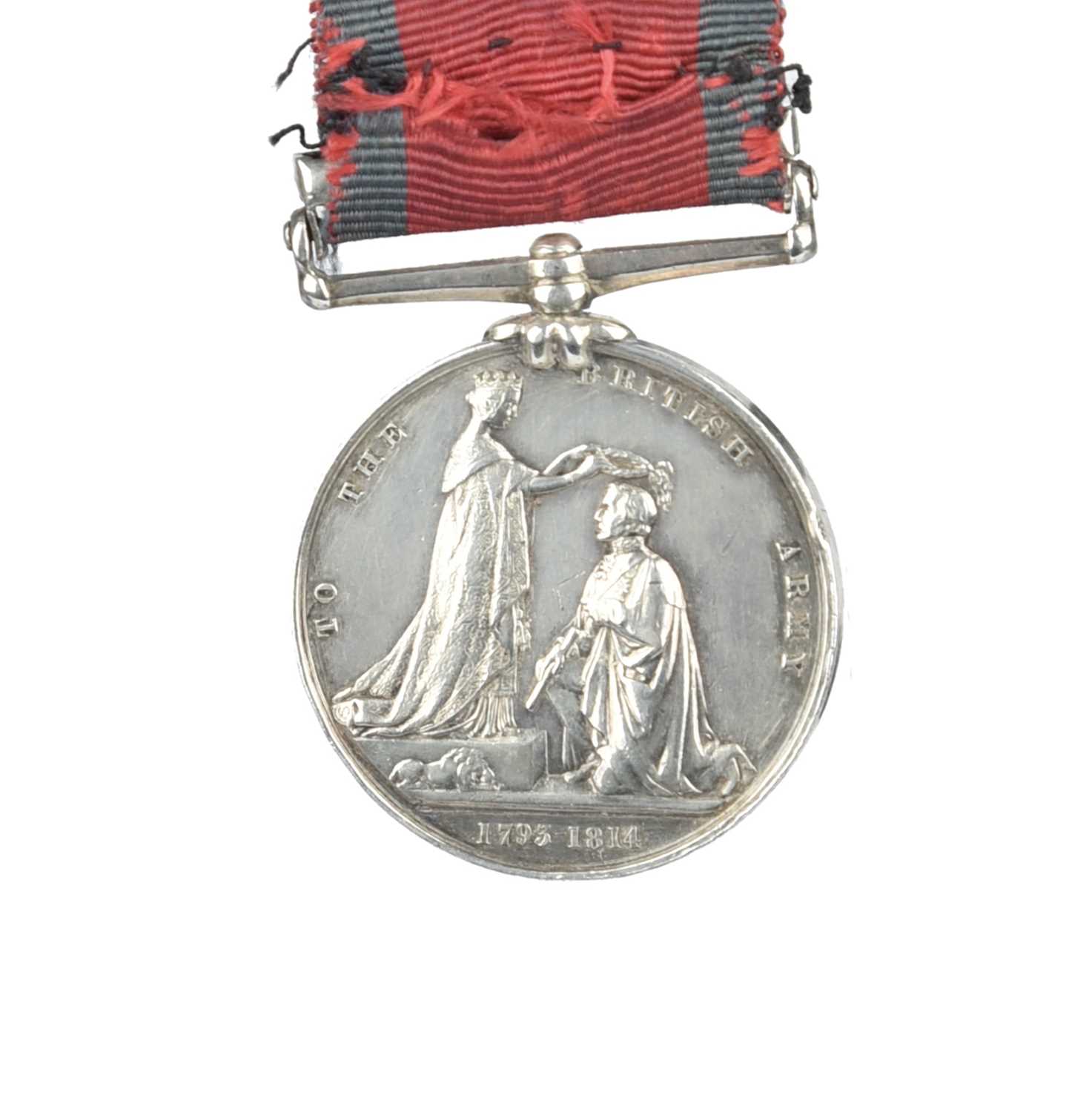 A Military General Service Medal 1793-1814 to Private Bernard Gallagher, 44th Foot, a casualty of - Image 4 of 4