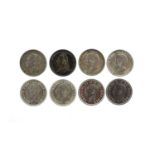 A quantity of British silver and cupro-nickel sixpence, comprising: George IV, 1829 (S 3815), near
