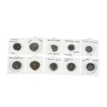 India - mid to late antiquity, copper coins, including: Kushan Empire (7), including Vima Kadphises,