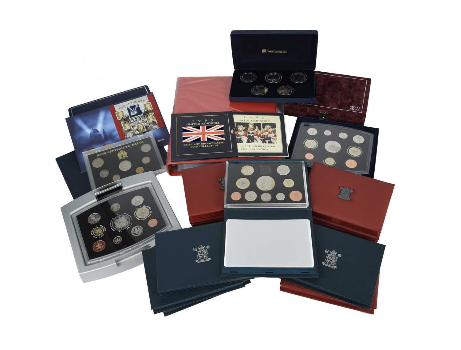 Elizabeth II, a quantity of Royal Mint proof sets, base metal issues, various dates, mainly with