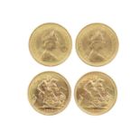 Elizabeth II, gold sovereigns (2), 1974 (S 4204), extremely fine or nearly so. [2] 22mm each