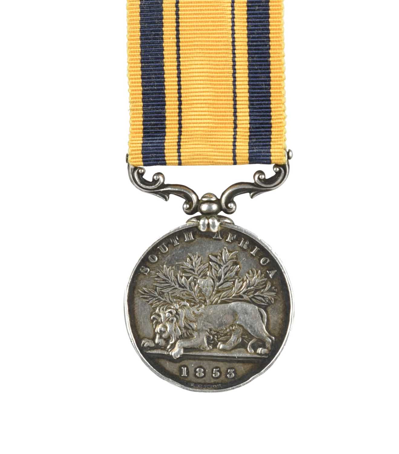 A South Africa Medal 1853 to Private Donald McDonald, 91st (Argyllshire) Regiment, edge bruising and - Bild 2 aus 2