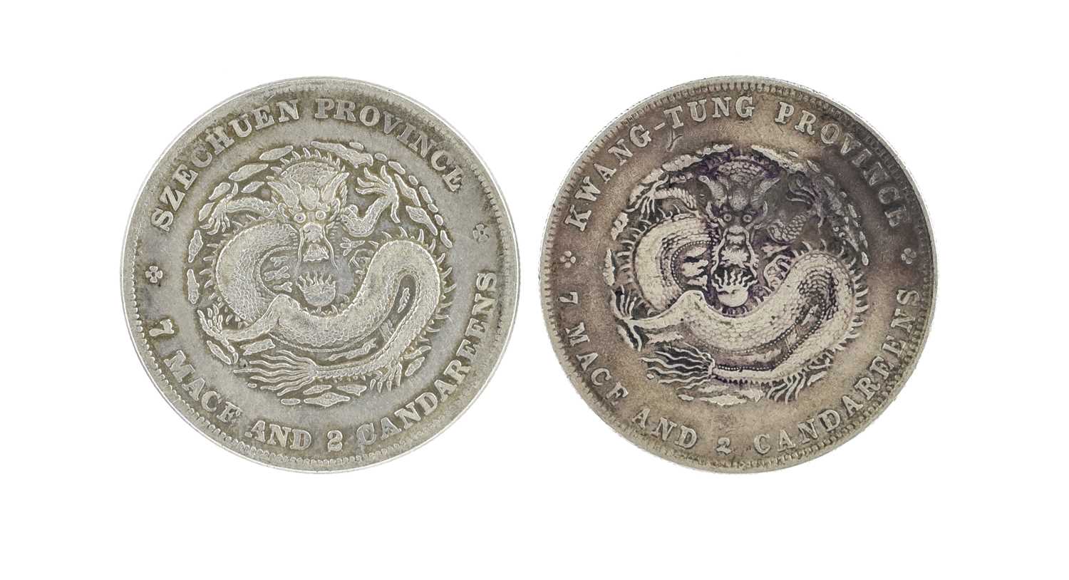 China- Empire: two silver dollars, vis.: Sichuan, Guangxu, undated (1901-08) (KM Y238), very fine;