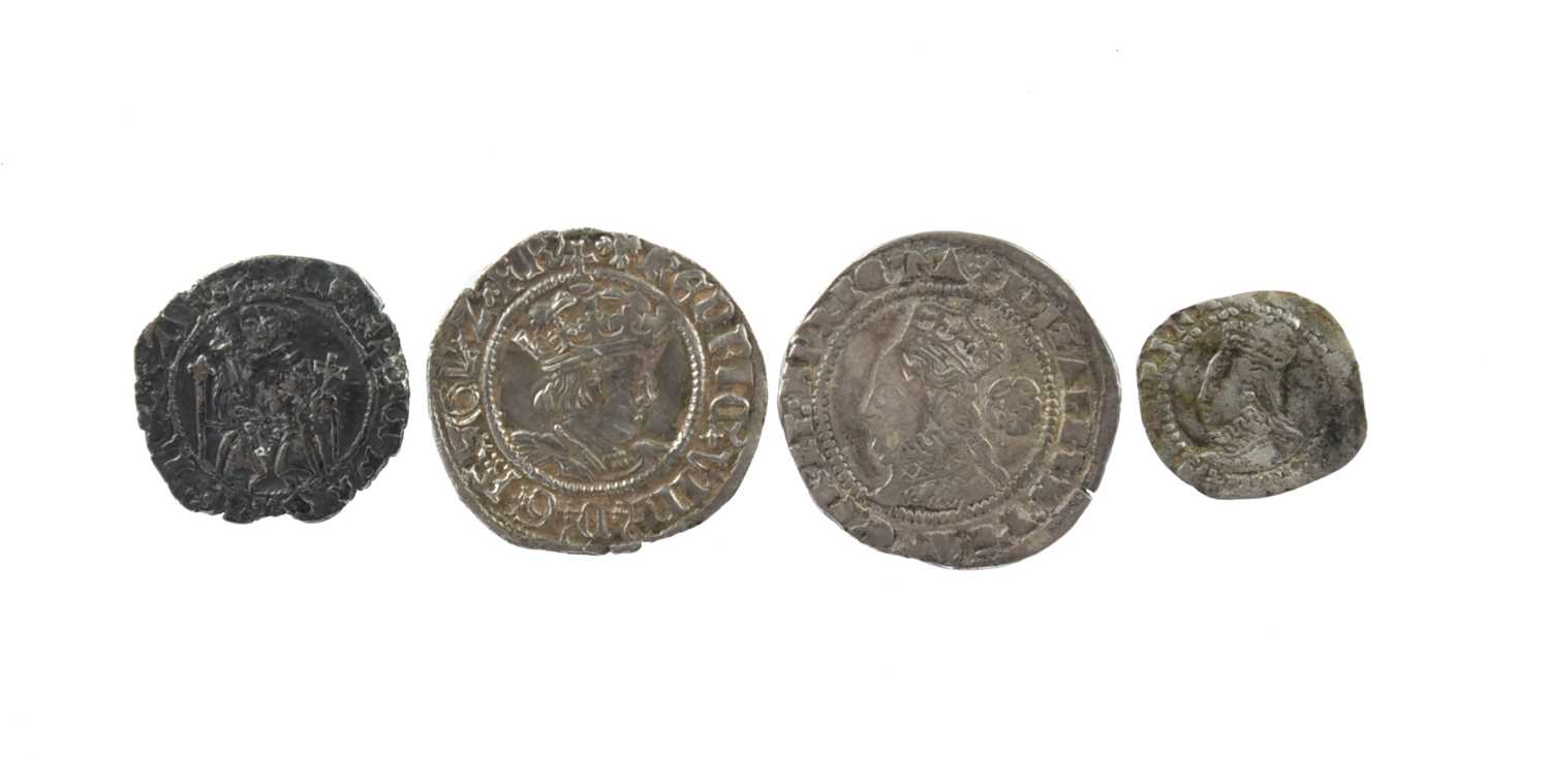 England - Tudor Monarchs: a small quantity of silver coins, comprising: Henry VII (1485-1509),