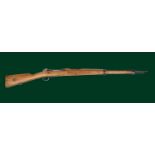 Ƒ Carl Gustafs: a 6.5x55mm Swedish M96 Mauser bolt-action service rifle, serial number 315940,