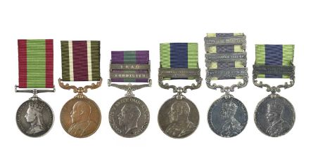 A collection of campaign medals to Indian recipients, comprising: Afghanistan 1878-80, no clasp,